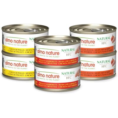Almo Nature Natural Cat Wet Food 24x70g - Chicken Mix Almo Nature Natural Cat Wet Food 24x70g - Chicken Mix