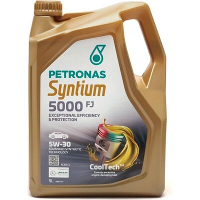 Petronas Schmierstoffe Syntium 5000 Fj 5W-30 SN 5L Motoröl Für Land Rover Jaguar Lancia Mazda Iveco Petronas Schmierstoffe Syntium 5000 Fj 5W-30 SN 5L Motoröl Für Land Rover Jaguar Lancia Mazda Iveco