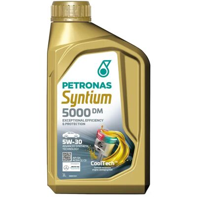 Lubrifiants Petronas Syntium 5000 DM 5W-30 SN - Huile moteur - Publicité Lubrifiants Petronas Syntium 5000 DM 5W-30 SN - Huile moteur - Publicité