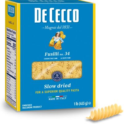 De Cecco Fusilli N° 34 - Pâtes - Publicité De Cecco Fusilli N° 34 - Pâtes - Publicité