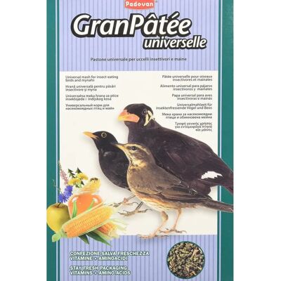Cibo per uccelli Padovan - 1kg - Adatto a insetti e tordi Cibo per uccelli Padovan - 1kg - Adatto a insetti e tordi