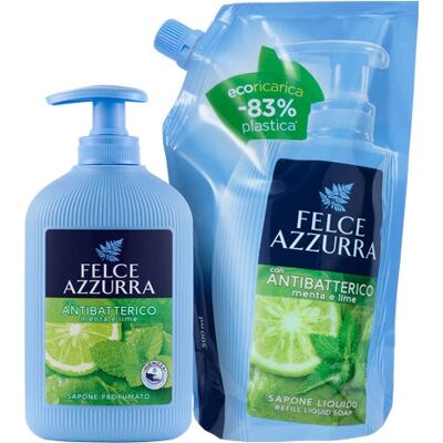 Felce Azzurra - Sapone liquido antibatterico Menta e Lime 500ml Felce Azzurra - Sapone liquido antibatterico Menta e Lime 500ml
