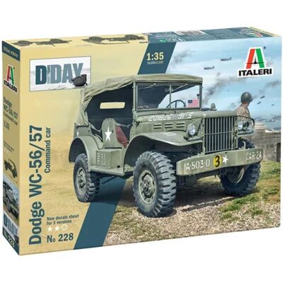 Kit de modèle militaire Dodge WC-56 - Italeri 1/35 - Publicité Kit de modèle militaire Dodge WC-56 - Italeri 1/35 - Publicité