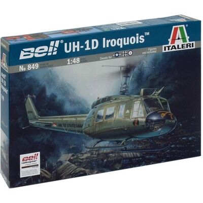 Kit modello scala UH-1D SLICK Italeri - Aereo Kit modello scala UH-1D SLICK Italeri - Aereo
