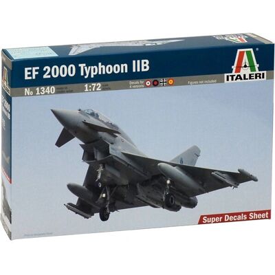 Maqueta EF-2000 Typhoon 1:72 - Italeri Modelo de avión militar Maqueta EF-2000 Typhoon 1:72 - Italeri Modelo de avión militar