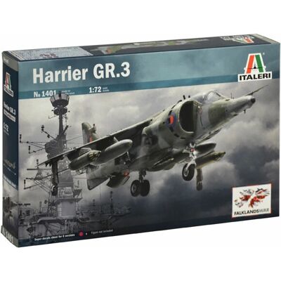 Italeri Harrier GR.3 - Modellflygplanssats i skala 1:72 Italeri Harrier GR.3 - Modellflygplanssats i skala 1:72