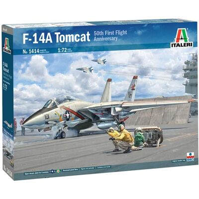 Zestaw modelarski Italeri F-14A Tomcat 1:72 - Samolot wojskowy Zestaw modelarski Italeri F-14A Tomcat 1:72 - Samolot wojskowy