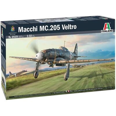ITALERI Macchi M.C. 205 Veltro Kit - Non assemblé, Détailé, 8 versions - Publicité ITALERI Macchi M.C. 205 Veltro Kit - Non assemblé, Détailé, 8 versions - Publicité