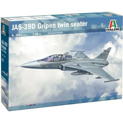 Italeri Saab JAS-39 Gripen biplace - Maquette d'avion 1:48 - Publicité Italeri Saab JAS-39 Gripen biplace - Maquette d'avion 1:48 - Publicité
