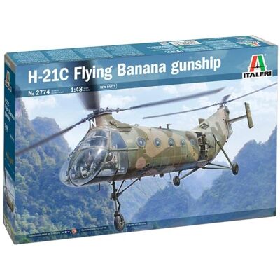 Kit modellistico Italeri 2774S H-21C Flying Banana Gunship - Modello di aereo Kit modellistico Italeri 2774S H-21C Flying Banana Gunship - Modello di aereo