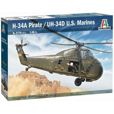 Kit avion Sikorsky H-34 France - 1:48 Échelle - Italeri - Publicité Kit avion Sikorsky H-34 France - 1:48 Échelle - Italeri - Publicité