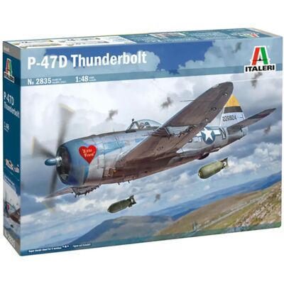 Italeri P-47D Thunderbolt (Europa) 1:48 Modellkit - Flygplan Italeri P-47D Thunderbolt (Europa) 1:48 Modellkit - Flygplan
