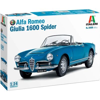 Alfa Romeo Giulia 1600 Modelbouwset - 1:24 - Italiaans Ontwerp Alfa Romeo Giulia 1600 Modelbouwset - 1:24 - Italiaans Ontwerp