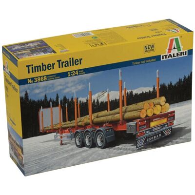 Italeri Timber Trailer kuorma-automallipaketti - 1:24 mittakaava Italeri Timber Trailer kuorma-automallipaketti - 1:24 mittakaava