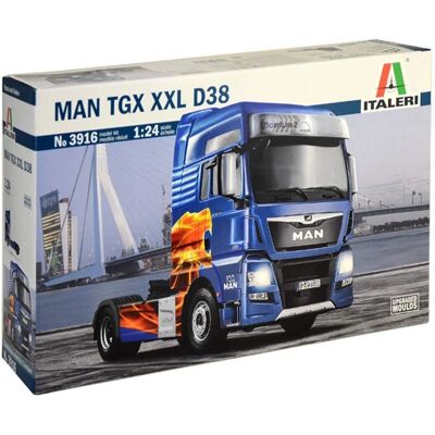 Italeri MAN TGX XXL Skala 1:24 Lastbilsmodell - Högt detalj Italeri MAN TGX XXL Skala 1:24 Lastbilsmodell - Högt detalj