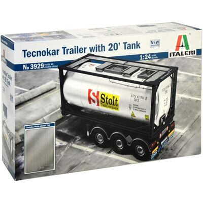 Maquette Tecnokar 20 Tank Trailer - Échelle 1/24 - Logistique Intermodale - Publicité Maquette Tecnokar 20 Tank Trailer - Échelle 1/24 - Logistique Intermodale - Publicité