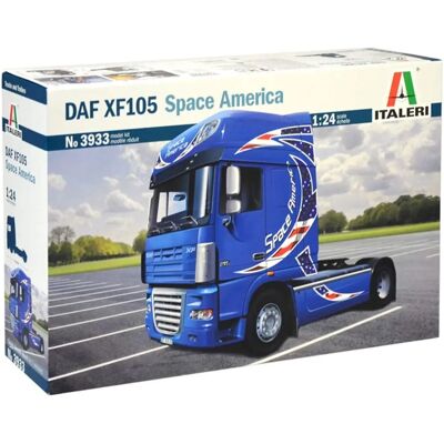 Modellino camion DAF XF105 Space America - Scala 1:24 Modellino camion DAF XF105 Space America - Scala 1:24