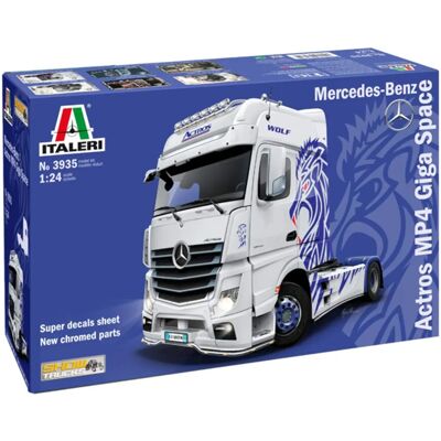 Italeri Mercedes Actros MP4 Modell lastbilsats - Skala 1:24 Italeri Mercedes Actros MP4 Modell lastbilsats - Skala 1:24