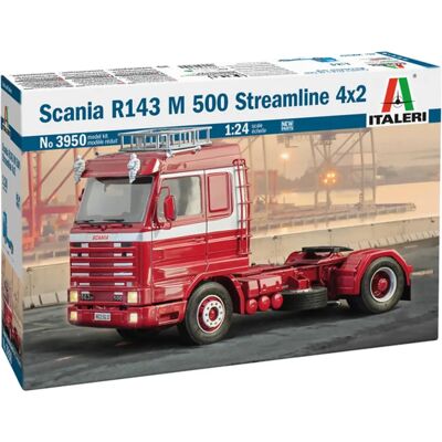 Kit de modelo Italeri Scania R143 M500 Streamline 1:24 - Camión Kit de modelo Italeri Scania R143 M500 Streamline 1:24 - Camión
