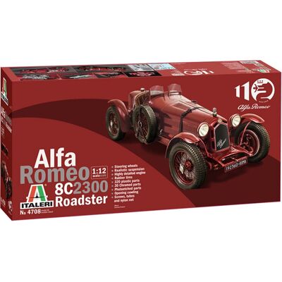 Italeri Alfa Romeo 8C 2300 Roadster - Modellbil kit Italeri Alfa Romeo 8C 2300 Roadster - Modellbil kit