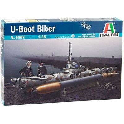 Kit de modèle de sous-marin U-Boot Biber - Échelle 1:35 - Publicité Kit de modèle de sous-marin U-Boot Biber - Échelle 1:35 - Publicité