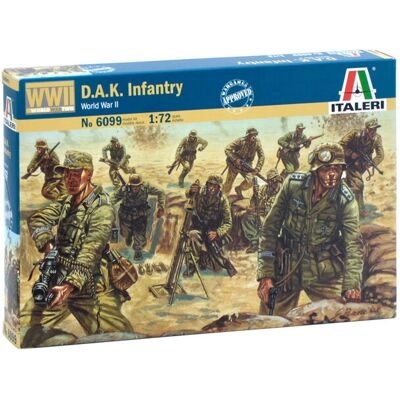 Italeri D.A.K. Infanterie - Figurines WWII Afrique du Nord - Publicité Italeri D.A.K. Infanterie - Figurines WWII Afrique du Nord - Publicité