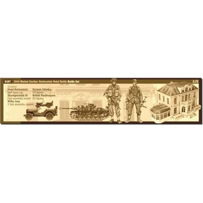 Italeri WW2 Operatie Market Garden Hotel Hartenstein Scene Set - Militair modelbouwpakket Italeri WW2 Operatie Market Garden Hotel Hartenstein Scene Set - Militair modelbouwpakket