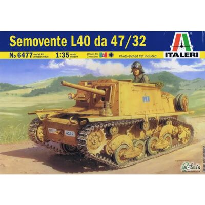 ITALERI 1/35 Semovente L40 da 47/32 Militärmodellbausatz ITALERI 1/35 Semovente L40 da 47/32 Militärmodellbausatz