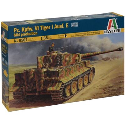 Italeri Model Czołgu Pz.Kpfw.VI Tiger I Ausf.E Produkcja Średnia - 1:35 Italeri Model Czołgu Pz.Kpfw.VI Tiger I Ausf.E Produkcja Średnia - 1:35