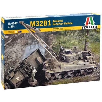 Italeri M32B1 ARV - Sherman M4 - Militär modellbyggsats Italeri M32B1 ARV - Sherman M4 - Militär modellbyggsats