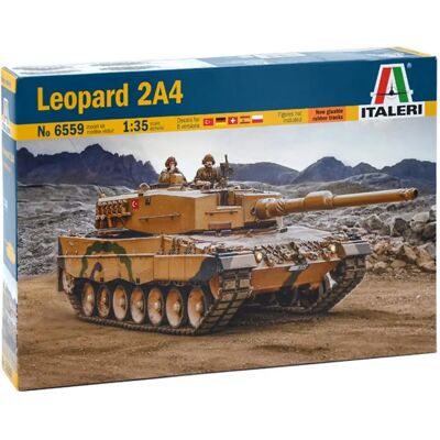 Leopard 2A4 Modelbouwset - Decal, Instructies, Rubber Tracks - 1:35 Leopard 2A4 Modelbouwset - Decal, Instructies, Rubber Tracks - 1:35