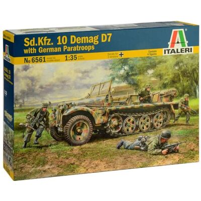Modèle de Véhicule Militaire Demag D7 d'Italeri - Sd.Kfz.10 - 1:35 Modèle de Véhicule Militaire Demag D7 d'Italeri - Sd.Kfz.10 - 1:35