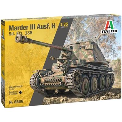 Italeri 1:35 Marder III H Militärmodell - WWII Tysk tankjägare Italeri 1:35 Marder III H Militärmodell - WWII Tysk tankjägare