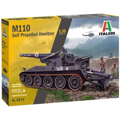 Italeri M110A1 1:35 Militair Modelbouwpakket - Artillerie Italeri M110A1 1:35 Militair Modelbouwpakket - Artillerie