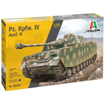 Italeri Pz.Kpfw.IV Ausf H 1:35 Militair Modelbouwpakket Italeri Pz.Kpfw.IV Ausf H 1:35 Militair Modelbouwpakket