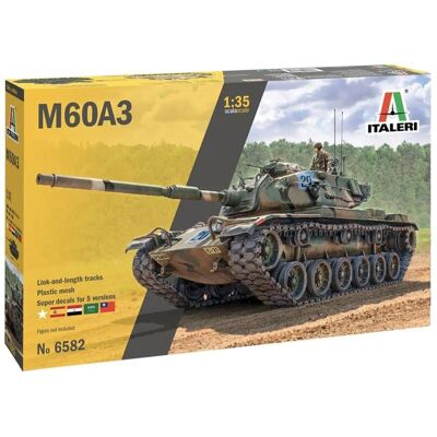 Italeri M60A3 1:35 Military Model Kit - 5 Markings Italeri M60A3 1:35 Military Model Kit - 5 Markings
