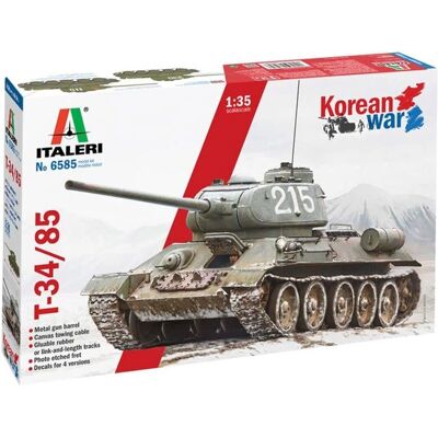 Italeri T-34/85 Guerra di Corea - Kit modello militare - 1:35 Italeri T-34/85 Guerra di Corea - Kit modello militare - 1:35