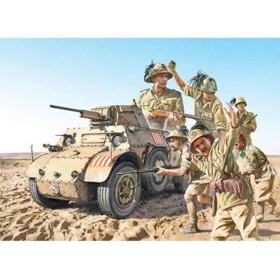 Kit Militaire Italeri AB 41 & Infanterie Italienne - Échelle 1:35 - Publicité Kit Militaire Italeri AB 41 & Infanterie Italienne - Échelle 1:35 - Publicité