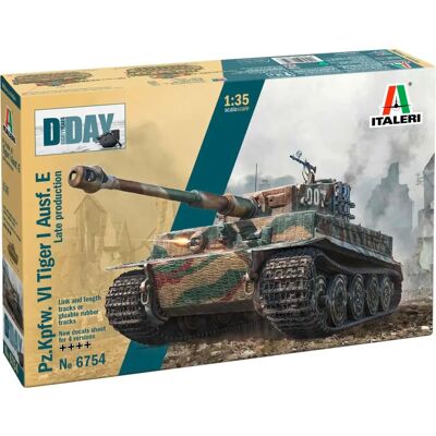 Italeri Pz.Kpfw. VI Tiger I Ausf. E - Modellbyggsats i skala 1:35 Italeri Pz.Kpfw. VI Tiger I Ausf. E - Modellbyggsats i skala 1:35