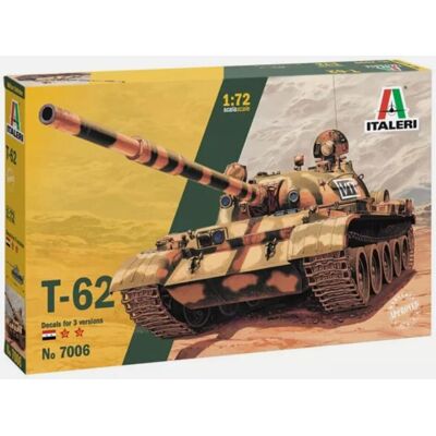 Italeri T-62 Tank Modellbyggsats - Skala 1:72 - Militärt fordon Italeri T-62 Tank Modellbyggsats - Skala 1:72 - Militärt fordon