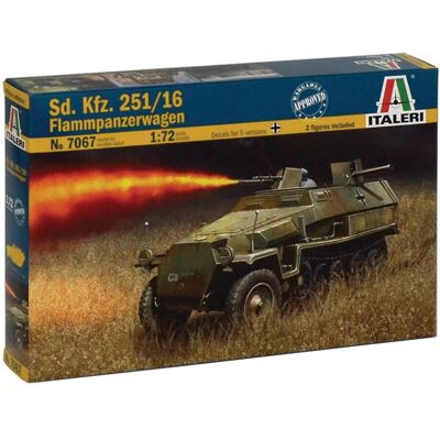 Modèle de véhicule blindé Italeri Sd. Kfz. 251/16 - 1:72 - Publicité Modèle de véhicule blindé Italeri Sd. Kfz. 251/16 - 1:72 - Publicité