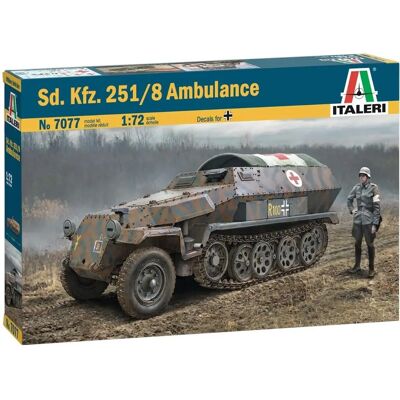 Italeri Sd.Kfz.251/8 Ausf.C Ambulance - Sotilasmaalaustepaketti Italeri Sd.Kfz.251/8 Ausf.C Ambulance - Sotilasmaalaustepaketti