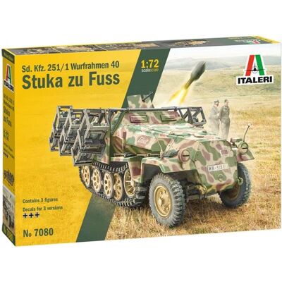 Zestaw modelarski Italeri Sd.Kfz.251 / 1 Stuka zu Fuss - Model militarny Zestaw modelarski Italeri Sd.Kfz.251 / 1 Stuka zu Fuss - Model militarny