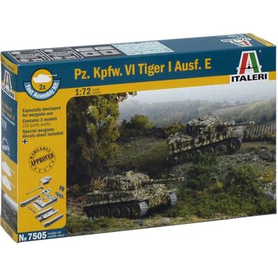 Italeri Tiger I Ausf. E Zestaw modelarski - WWII 1/72 Italeri Tiger I Ausf. E Zestaw modelarski - WWII 1/72