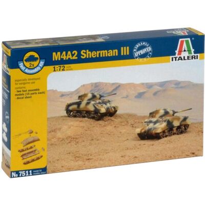 Italeri M4A2 Sherman III - Kit Modèle Militaire - 1:72 - Publicité Italeri M4A2 Sherman III - Kit Modèle Militaire - 1:72 - Publicité