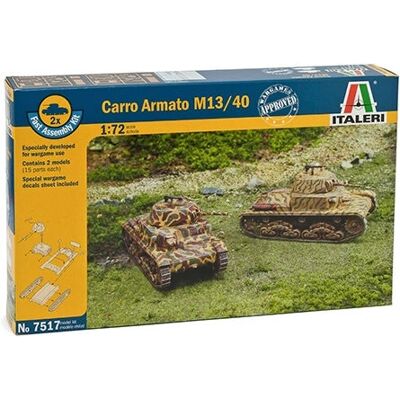 Kit de Modèle Tank M13/40 - Militaire 1:72 - Publicité Kit de Modèle Tank M13/40 - Militaire 1:72 - Publicité