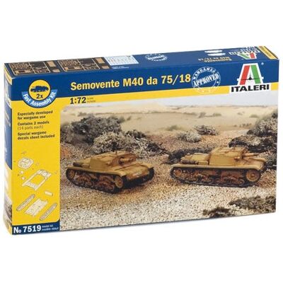 Kit Modèle Italeri M13/40 - Échelle 1:72 - Publicité Kit Modèle Italeri M13/40 - Échelle 1:72 - Publicité