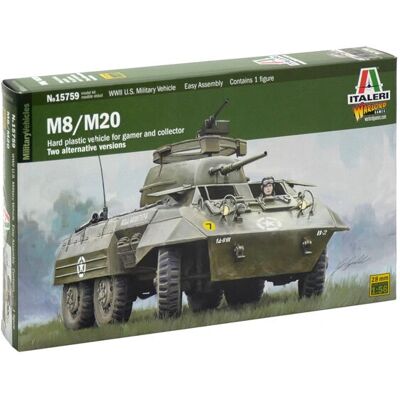 Italeri M8/M20 Stridsvagnsmodell - Skala 1:56 Italeri M8/M20 Stridsvagnsmodell - Skala 1:56