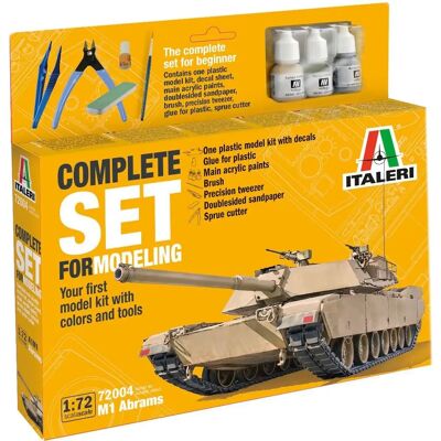 Kit Modèle Italeri M1 Abrams - Échelle 1:72 - Véhicule Militaire - Publicité Kit Modèle Italeri M1 Abrams - Échelle 1:72 - Véhicule Militaire - Publicité