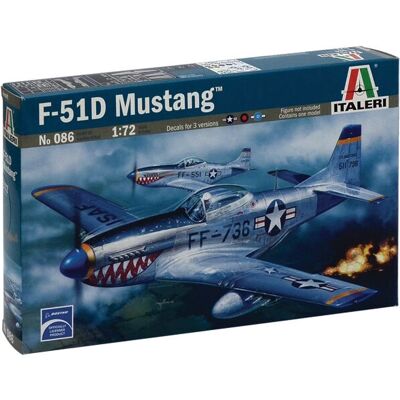 Italeri P-51D Mustang - Kit d'avion - 1:72 - Publicité Italeri P-51D Mustang - Kit d'avion - 1:72 - Publicité